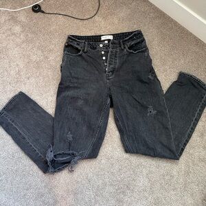 Abercrombie & Fitch Black Straight Leg Jeans